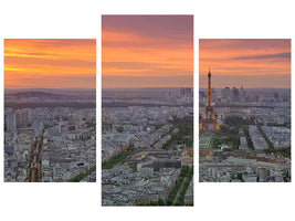 modern-3-piece-canvas-print-paris-skyline-at-sunset