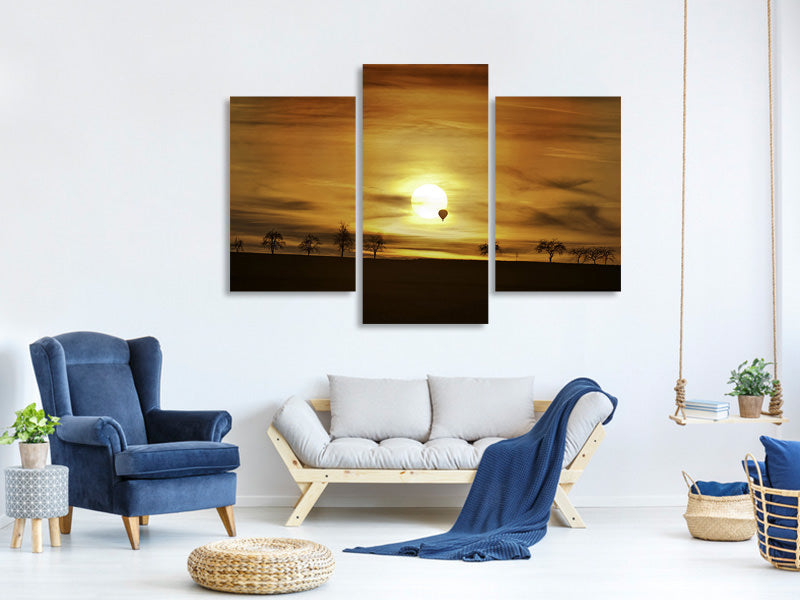 modern-3-piece-canvas-print-sunset-with-hot-air-balloon
