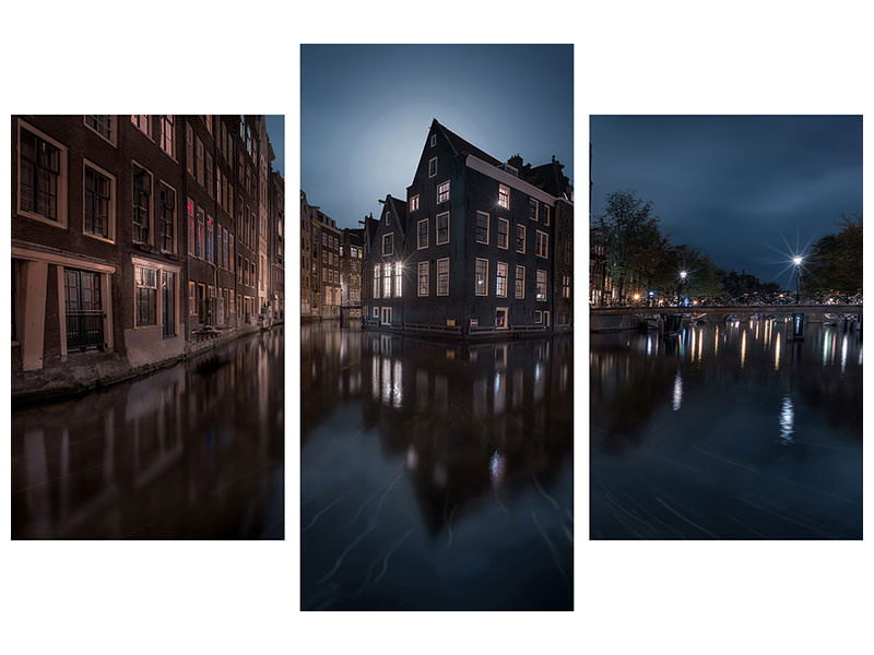 modern-3-piece-canvas-print-the-house-under-the-moonlight