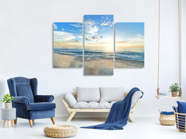 modern-3-piece-canvas-print-the-seagulls-and-the-sea-at-sunrise