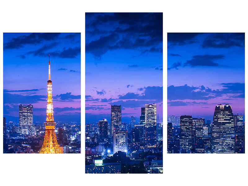 modern-3-piece-canvas-print-tokyo-night-view