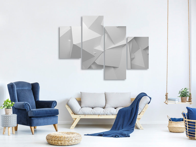modern-4-piece-canvas-print-3d-grid