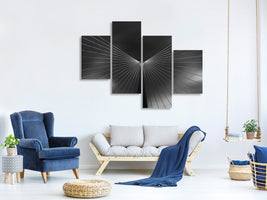 modern-4-piece-canvas-print-angel-in-black-and-white