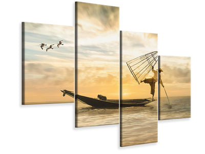 modern-4-piece-canvas-print-artful-fisherman