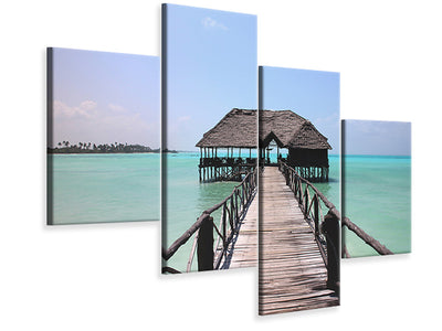 modern-4-piece-canvas-print-beach-paradise