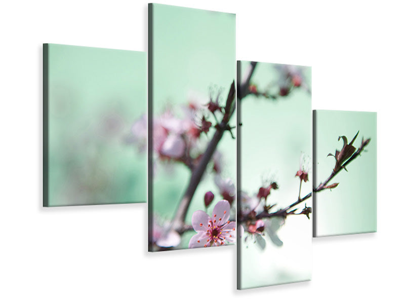 modern-4-piece-canvas-print-beautiful-japanese-cherry-blossom