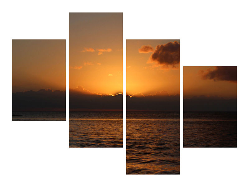 modern-4-piece-canvas-print-beautiful-sunrise-on-the-beach