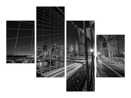 modern-4-piece-canvas-print-brooklyn-bridge-lights