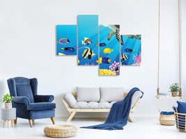 modern-4-piece-canvas-print-childrens-underwater-world