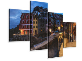 modern-4-piece-canvas-print-cinque-terre-rough-riomaggiore