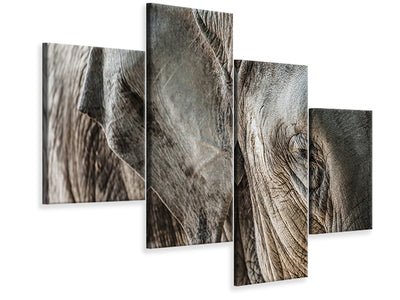 modern-4-piece-canvas-print-close-up-elephant