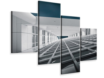modern-4-piece-canvas-print-corridors-of-power
