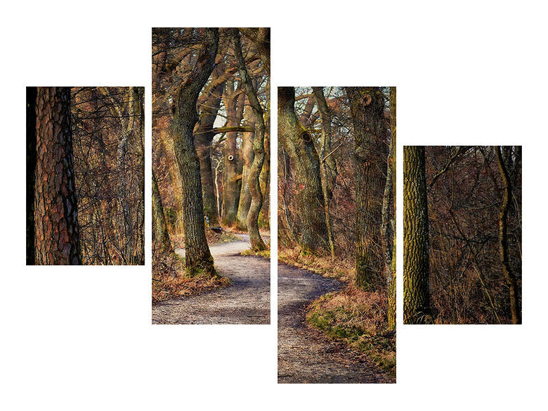 modern-4-piece-canvas-print-enchanted-forest