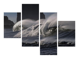 modern-4-piece-canvas-print-fascinating-waves