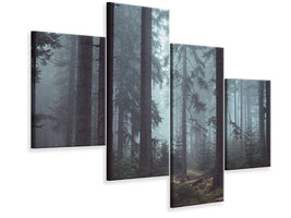 modern-4-piece-canvas-print-forest-in-the-fog