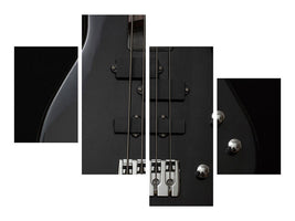 modern-4-piece-canvas-print-guitar-in-black