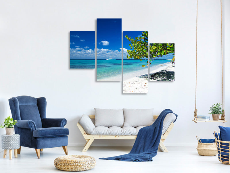 modern-4-piece-canvas-print-happy-beach