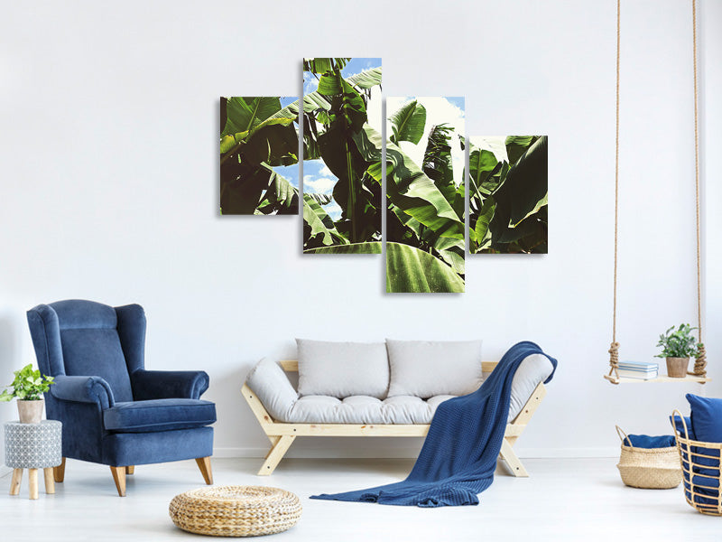 modern-4-piece-canvas-print-in-the-middle-of-the-jungle