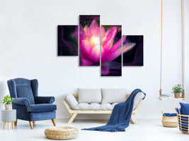 modern-4-piece-canvas-print-lily-in-the-light-play