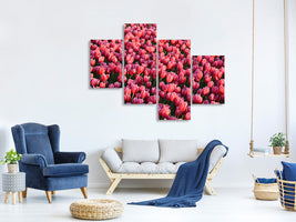 modern-4-piece-canvas-print-lush-tulip-field