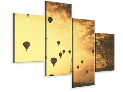 modern-4-piece-canvas-print-many-hot-air-balloons