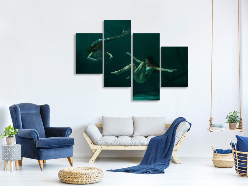 modern-4-piece-canvas-print-mermaid