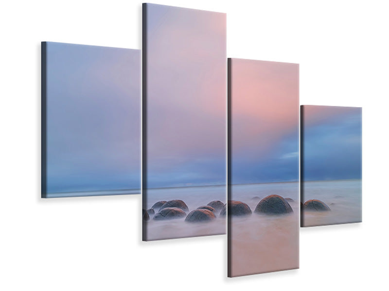 modern-4-piece-canvas-print-moeraki-boulders