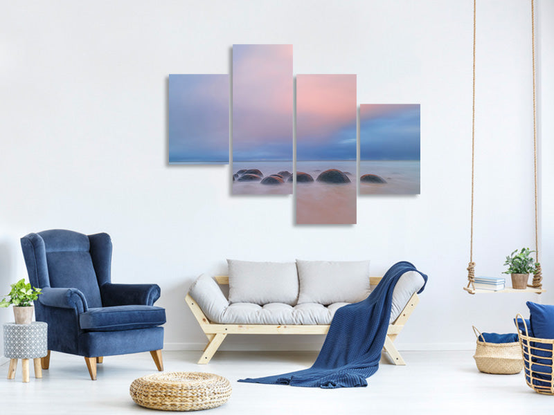 modern-4-piece-canvas-print-moeraki-boulders