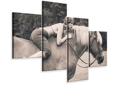 modern-4-piece-canvas-print-off-to-the-races