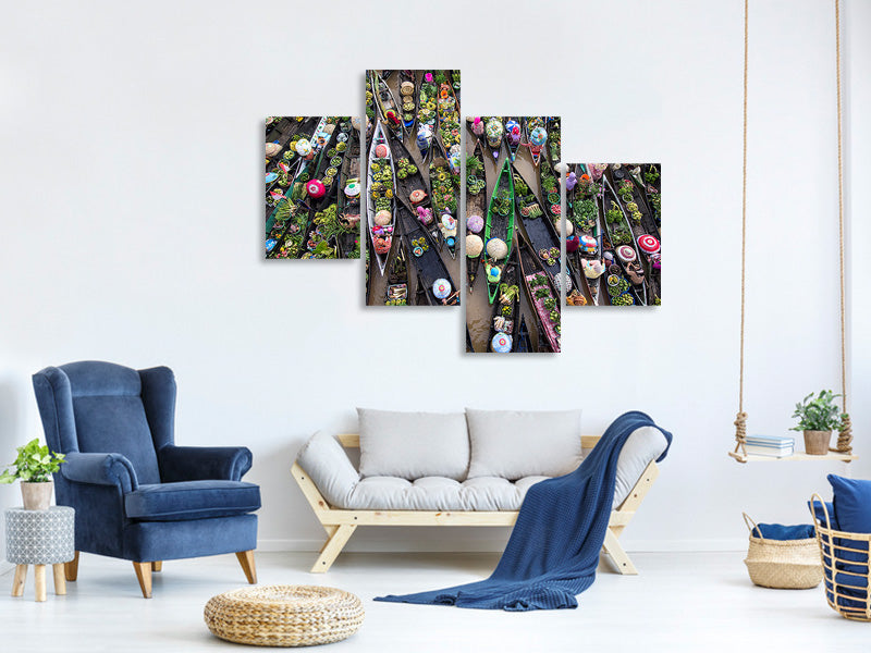 modern-4-piece-canvas-print-pasar-terapung