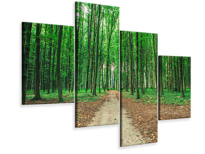 modern-4-piece-canvas-print-pine-forests
