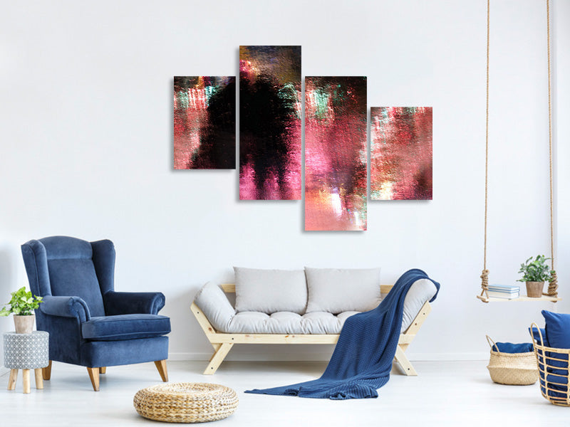 modern-4-piece-canvas-print-rain-above-the-funfair