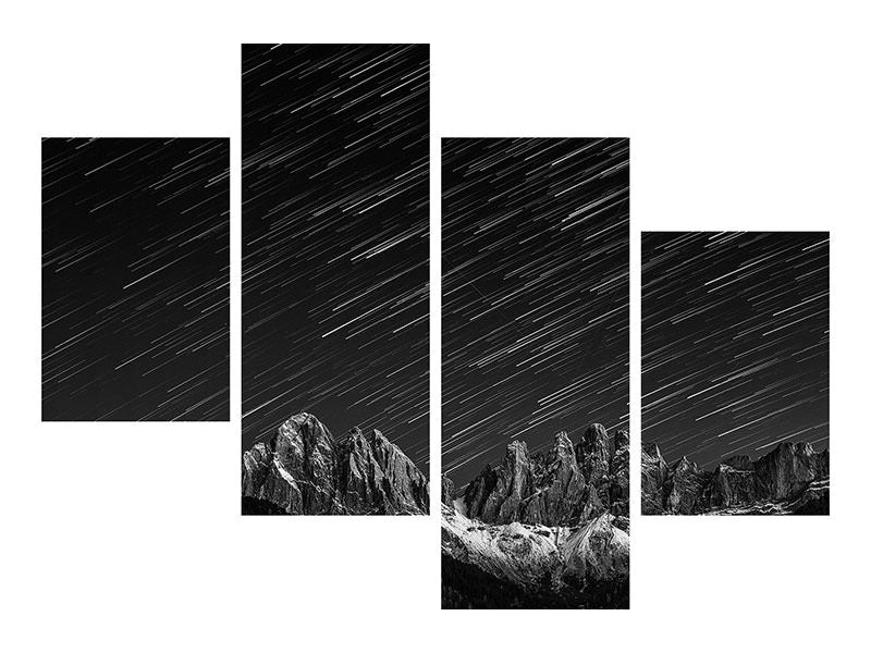 modern-4-piece-canvas-print-starfall-in-the-dolomites