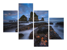 modern-4-piece-canvas-print-starfish