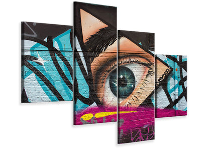 modern-4-piece-canvas-print-street-art-the-eye