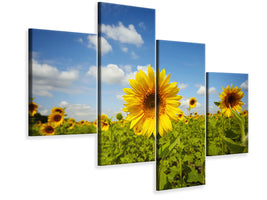 modern-4-piece-canvas-print-summer-sunflowers