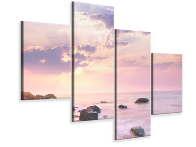 modern-4-piece-canvas-print-sunrise-at-sea