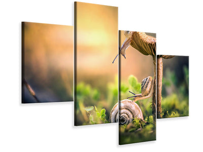 modern-4-piece-canvas-print-the-awakening-of-snails