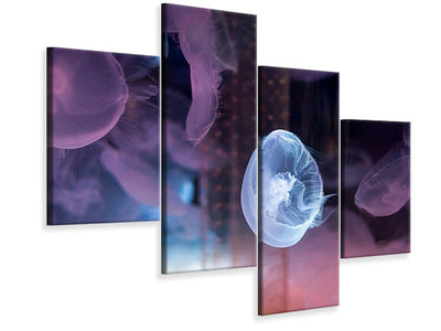 modern-4-piece-canvas-print-the-beauty-of-jellyfish