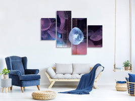 modern-4-piece-canvas-print-the-beauty-of-jellyfish