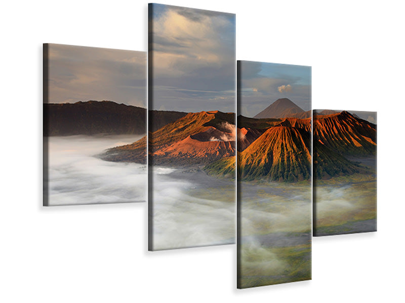 modern-4-piece-canvas-print-the-bromo-volcano