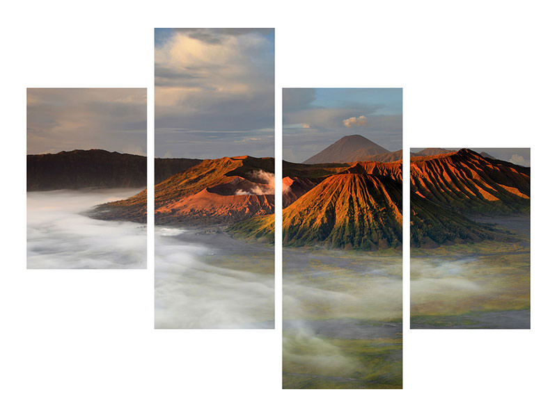 modern-4-piece-canvas-print-the-bromo-volcano