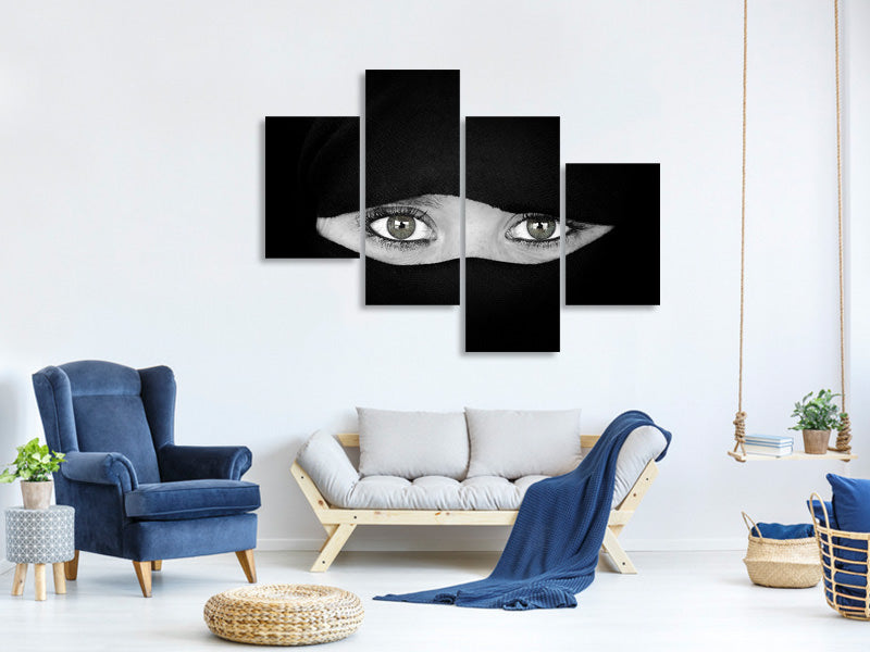 modern-4-piece-canvas-print-the-language-of-the-eyes