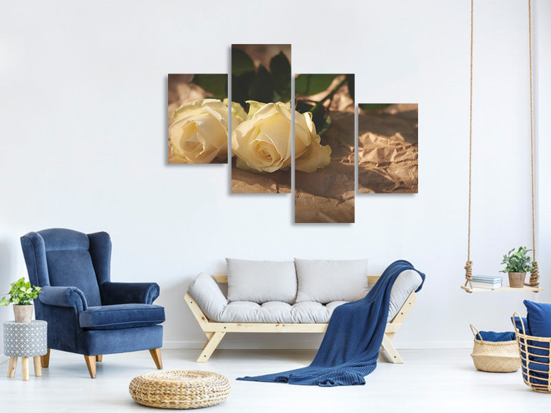 modern-4-piece-canvas-print-the-purity-of-the-roses