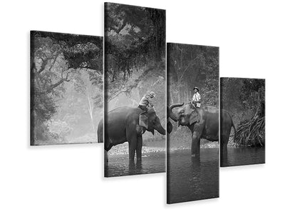 modern-4-piece-canvas-print-two-elephants