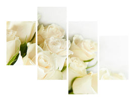 modern-4-piece-canvas-print-white-roses