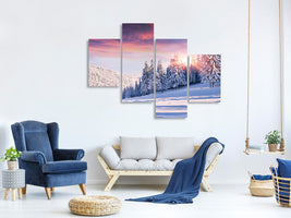 modern-4-piece-canvas-print-winter-landscape