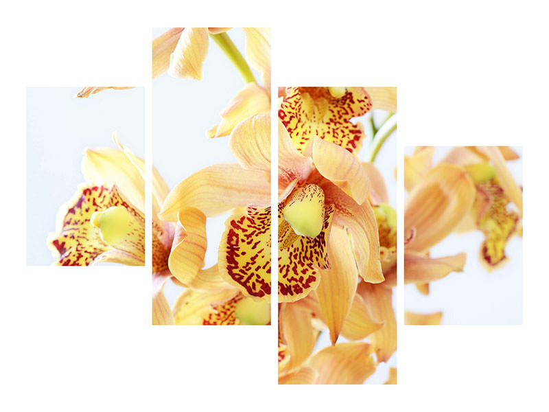 modern-4-piece-canvas-print-yellow-orchid