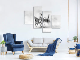 modern-4-piece-canvas-print-zebras