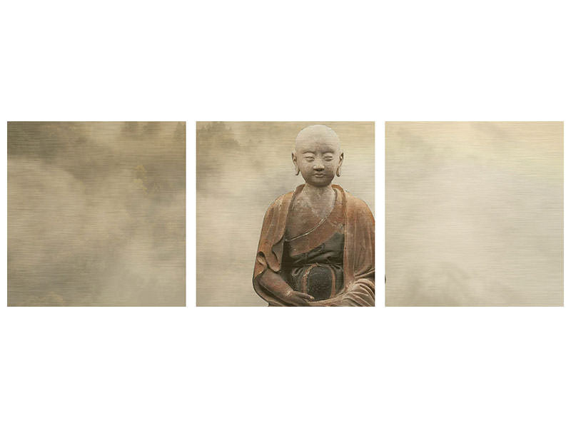 panoramic-3-piece-canvas-print-buddha-in-the-nebulous-light